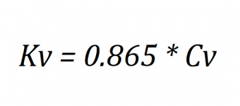 cv to kv formula